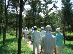 長居公園安全パトロール写真